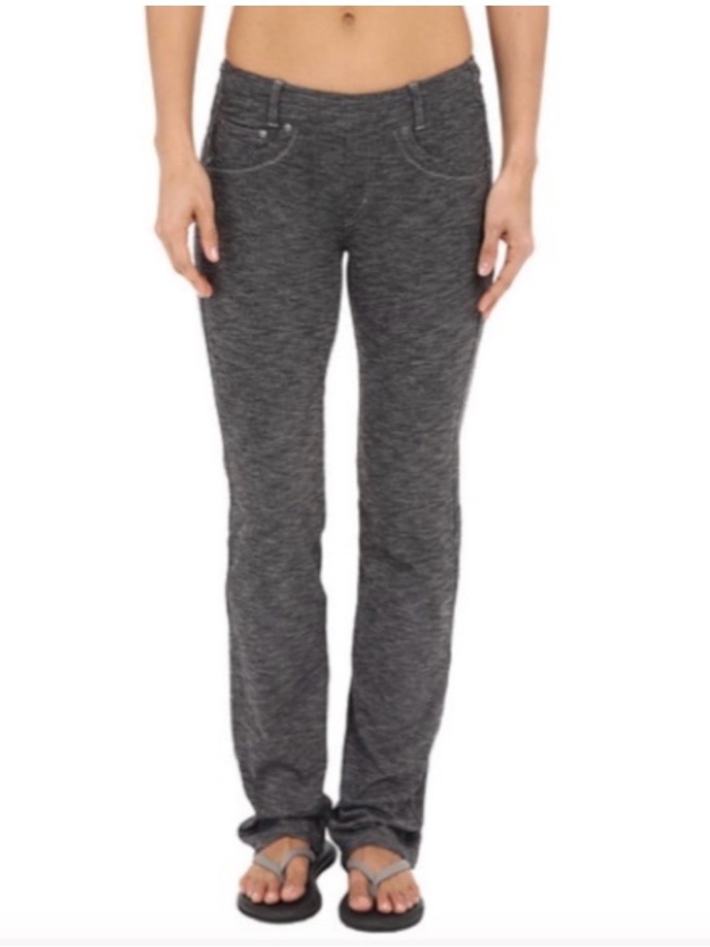 KUHL mova straight leg gray knit pants size 4 reg hiking outdoor comfy casual - Picture 1 of 9